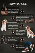 Noah & Paw Dog Sling Carrier for Small Dogs 3-10lb, Dog Sling for Small Dogs and Cats, Dog Carrier with Adjustable Padde