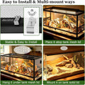 3-in-1 UVB Light for Reptiles One-Touch Sunrise & Sunset Mode 16"