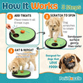 Adjustable Dog Nail Scratch Board with Treat Box – Interactive Dog Nail File Scratch Pad | Built-in Treat Dispenser | No