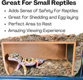 Reptile Corner Underground Cave Viewing Hide | Hognose Snake, Corn Snake & Leopard Gecko Hideout Reptile Habitat Tank En