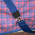 Equinavia Fryd 100% Cotton Stable Blanket for Horses | No Fill - Pink Flambe/Galaxy Blue - 82 in