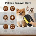 Thickened Pure Pat Electrostatic Pet Hair Removal Gloves for Dogs & Cats，Reusable & Washable Cat Hair Removal Glove, Pet