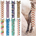 Eccliy 8 Pcs Horse Tail Bag Breathable Guard Stretchy 22" Slip on Horse Care Tail Wrap 2 Strand Closure Straps Grooming 
