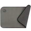 SINLAND Microfiber Pet Bowl Mat Dog Cats Feeding Mats for Food and Water Dish Drying Mat with Anti-Skid Backing 14.2Inch x 24Inch Grey