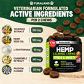 Hemp Calming Chews for Dogs Anxiety & Stress Relief - 170 Dog Calming Chews