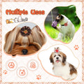 Frienda 8 Pcs Fall Thanksgiving Dog Collar Flower Attachment Bows Charms
