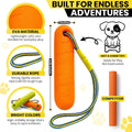 Floating Dog Water Toys - 2 Pack, Bumper Throw Stick for Fetch