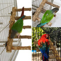 Bolagar Bird Parrot Ladder Perch for Cage, Nature Wooden Bird Bridge Exercise Stands Parrot Climbing Chewing Toys for Small Animal