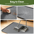 Silicone Bird Cage Mat 57" x 40" Under Crate Floor Protector, Dark Grey