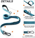 Twoear 6FT 1IN Heavy Duty Dog Leash for Large Dogs with 2 Padded Handles