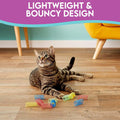 SPOT Colorful Springs Cat Toys – 3" Bouncy Coils for Indoor Cats & Kittens to Swat, Chase & Bite, Safe Lightweight Plastic, Interactive Enrichment Toys, 10-Pack Multi-Color