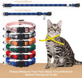 6 Pack Classic Plaid Cat Collars with Bells - Breakaway Kitten Collar and Adjustable 6-9 in,Cute Kitty Collar for Girl Boy Cats,Pet Gifts,Accessories,Supplies,Stuff