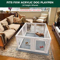 FXW Ultra Waterproof Pet Floor Protector Mat & Under Dog Crate Mat, Resistant & Easy to Clean, for FXW Rollick/Homeplus, 47''L x 47''W