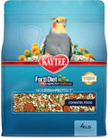 Kaytee Forti-Diet Pro Health+Safflower Nourish+Protect Cockatiel Food, Supports Breeding and Molting, Nutrition Backed by Science, Digestive and Brain Health, 4 pounds