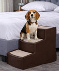 Pet Gear Easy Step III Pet Stairs, 3 Step for Cats/Dogs, Removable Washable Carpet Treads, for Pets Up to 150lbs, No Tools Required, Available in 9 Colors, Coffee Bean