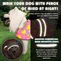 Dog Raincoat, Adjustable Rain Jacket with Hooded Double Layer for Large Medium Small Dogs Puppies, Lightweight Waterproo