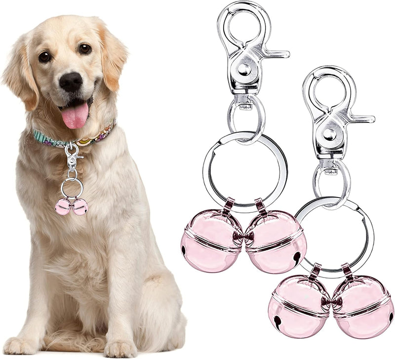 Cat & Dog Collar Bell, Pack of 2, Extra Loud Dog Bell for Pet Tracking & Saving Wildlife, Birds, Durable Iron Split Ring