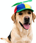 Propeller Pet Hats, Funny Helicopter Adjustment Green Hats for Dog