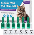 12Pcs Cat Topical Care Drops for Cats Over 1.5 lbs, Skin Care Solution