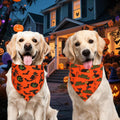 Halloween Dog Bandanas Large 3PCS, 6 Pattern Fall Scarf for Boy Girl