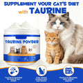 Taurine Powder for Cats, Cat Supplement for Heart, Vision, and Immune Support, Suitable for All Breeds & Ages, 200g