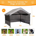 Extra Large Dog House Outdoor, 4'x4'x3.3' Dog Shade Shelter Canopy