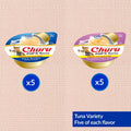 INABA Churu Pop'N Serve Jelly Cat Treat with Vitamin E & Taurine, 1.2 Ounce Cup, 10 Cups, Tuna Variety
