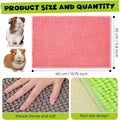 Barydat 8 Pcs Guinea Pig Cage Liner, 16 x 12'' Washable Fleece Bedding Mat
