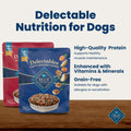 Blue Buffalo Delectables Variety Pack Dog Food Topper, 3 oz, 12 ct