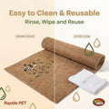 Reptile Carpet 30"x12" 2 PCS Coconut Fiber Mat for 20 Gallon Reptile Tank,Tortoise Habitat Bedding Liner for Snake,Turtl