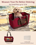 Dog Purse Carrier for Small Dogs, Embroidered Pet Tote
