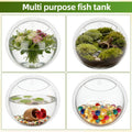 iplusmile Wall Mounted Fish Bowl - 9 Inch Round Acrylic Betta Fish Tank, Hanging Bubble Vase for Plant Propagation & Hom