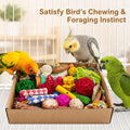 Bird Toys Parrot Foraging Toy Box for Parakeets, Cockatiels, Conures
