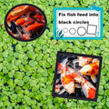 OIIKI 10 PCS Fish Feeding Rings Sets, Floating Aquarium Plant Corral, Black