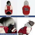 Spark Paws Varsity Dog Jacket - Dog Hoodie Winter Coat for Small Large Dogs