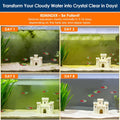 AquaMiracle Aquarium Filter with U - V Light & Filter Sponge, Fish Tank Filter with Timer for Green Water, Turtle Filter