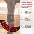 Wearable Red Light Therapy Hoof Boots, LED Light Therapy Wrap for Horses