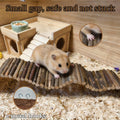 21.7 X 2.7In Wooden Hamster Bridge Rat Climbing Toy for Gerbil Sugar Glider
