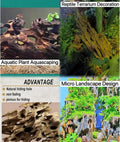 Aquarium Driftwood Shrimp Wood Natural Trunk & Assorted Branches 1.9-3.9" (5-10cm) Terrarium Ornament for Fish, Shrimp &