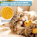 Retro Shaw Catnip Toys Crochet Mice Cat Toys, 3 Pcs Durable Yarn Cat Mouse Toys for Indoor Cats, Stuffed with Natural Catnip & Silvervine Blend, Handmade Interactive Kitten Chew Toy for Teeth Cleaning