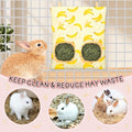 UPINS 3Pack Guinea Pig Hay Feeder Bag,Bunny Rabbit Cage Bag Hanging Holder