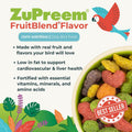 ZuPreem FruitBlend Bird Pellets, Daily Bird Food for Parrot, Conure, Caique, African Grey, Eclectus, Small Cockatoo, Core Nutrition for Medium Large Birds, Parrot Food (ML, 3.5 lbs)