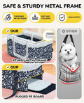 BurgeonNest Center Console Dog Car Seat for Small Dogs up to 9 lbs (Graffiti)