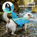 Queenmore Dog Life Jacket, Cute Shark Dog Life Vest for Swimming & Boating