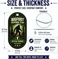 Mama Lu's Crew Bigfoot Response Team Dog Tag Necklace, Double-Sided Aluminum Sasquatch ID with Ball Chain & Key Ring, Ma