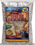 CaribSea African Cichlid Mix Sahara Sand - 20 lb - Natural Substrate Buffers pH, Ideal for African Cichlids, Enhances Co