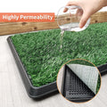 Grass Pad with Tray 20"x16", Dog Litter Box for Puppy Training