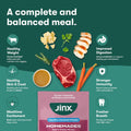 Jinx Beef Grain Free Wet Dog Food Toppers, Homemades 6 Pack, 9oz