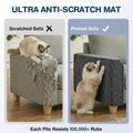 157.5" x 15.8" Cat Scratch Furniture Protector, Self-Adhesive Couch Protector from Cat Claws, Cats Scratching Mat for Co