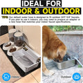 PETSOLON Automatic Water Dispenser for Dogs, 2 Gallon 304 Stainless Steel Large Dog Water Bowl Dispenser for Indoor/Outdoor, Pets & Livestock Self-Filling Waterer, Fits GHT 3/4" Faucet, Easy to Clean
